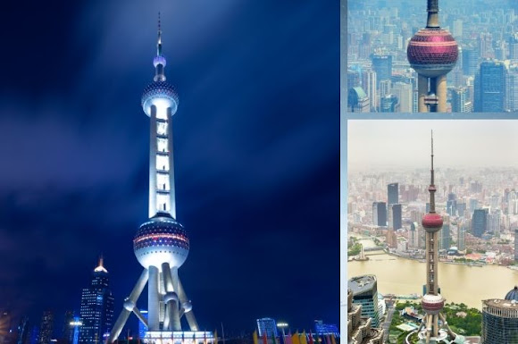 Oriental Pearl of TV Tower in Shanghai