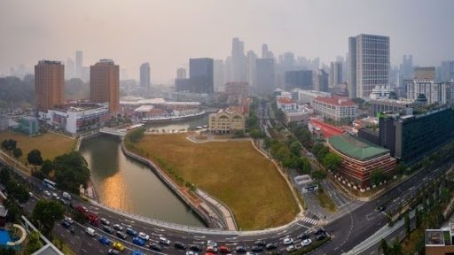 Robertson Quay in Singapore (Morning View)