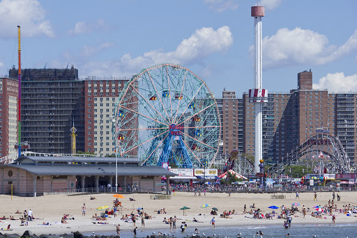 Coney Island Beach in New York