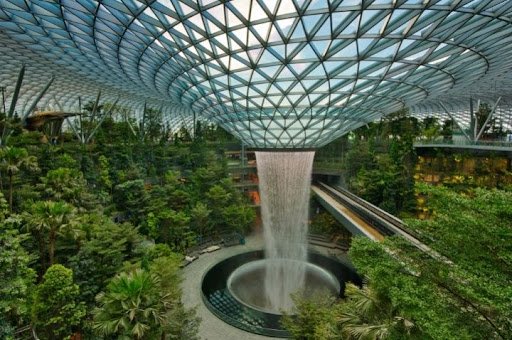 Changi Airport in Singapore