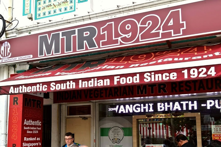 MTR Indian Vegetarian Restaurant in Singapore