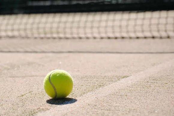 tennis ball tennis court