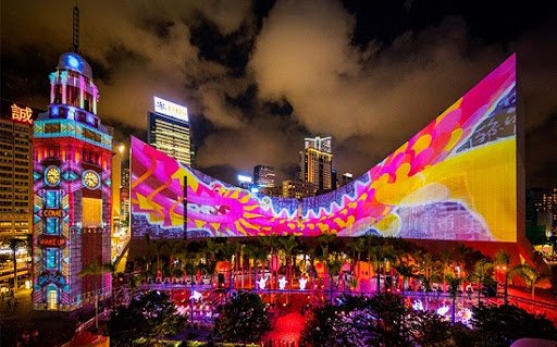 Hong Kong Christmas Light Show