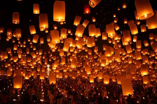 Yi Peng Lantern Festival in Thailand