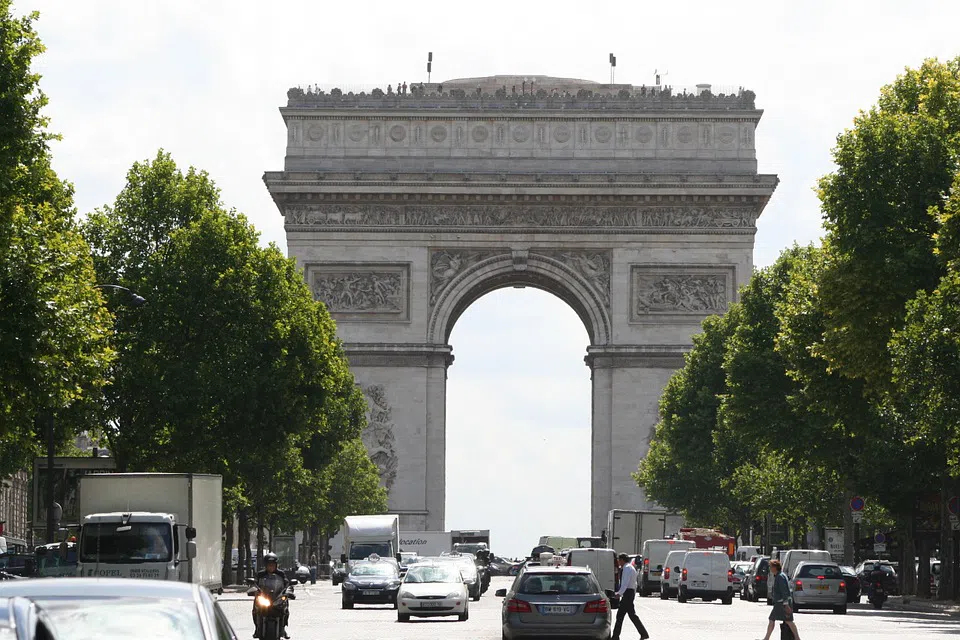 Champs Elysees in Summer
