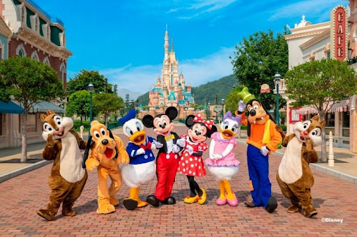 Mickey Mouse and Friends in Hong Kong Disneyland