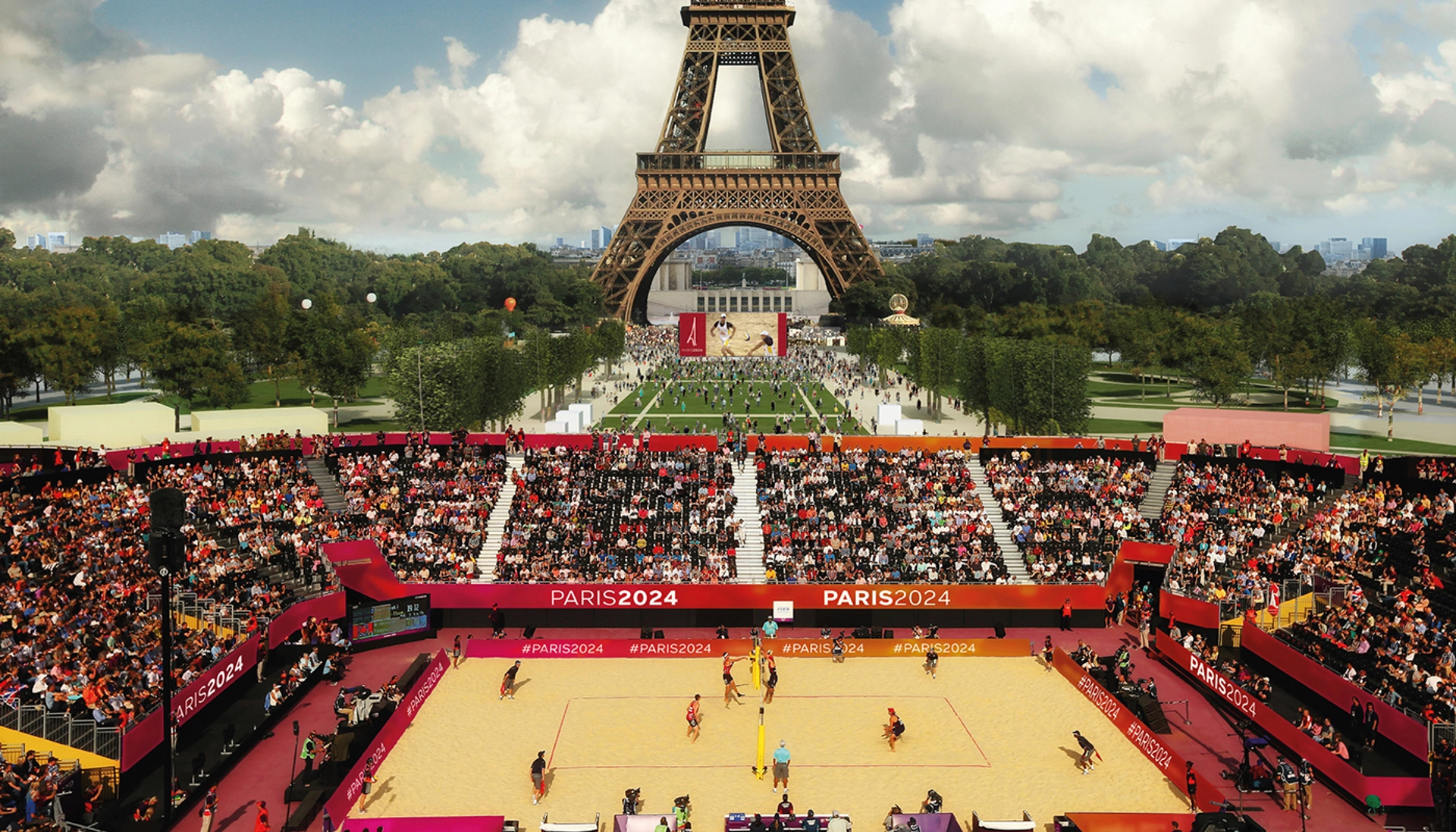  beach volleyball at the Champ de Mars