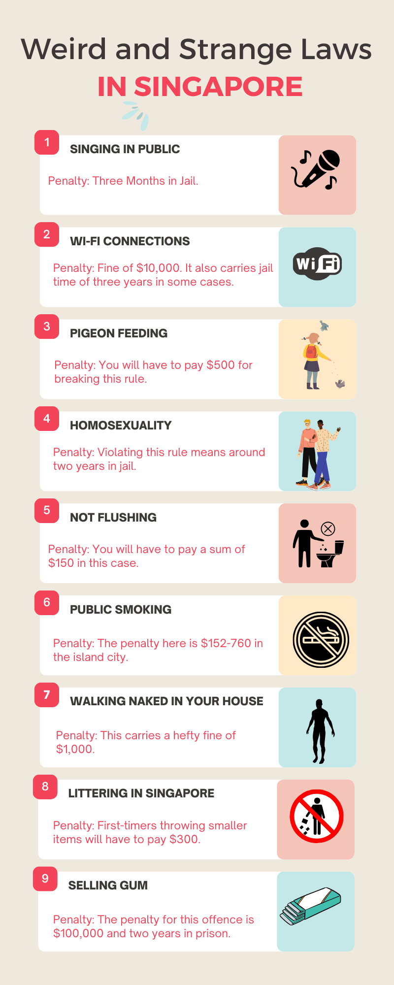 10 Strange Laws in Singapore