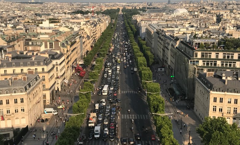 Iconic Champs-Élysées in Paris, France