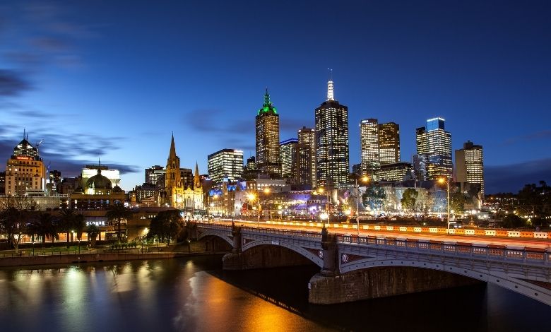 Night View in Melbourne CBD