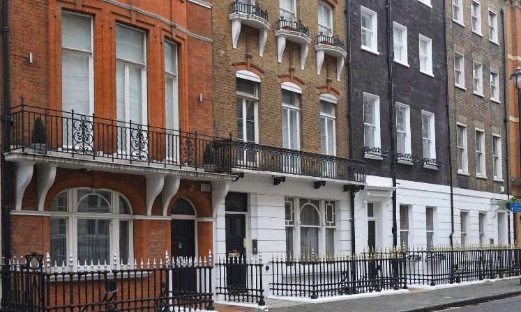 Residential street in Marylebone, London