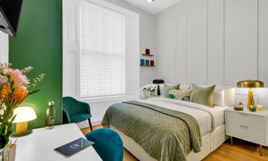 Kensington serviced apartments bedroom