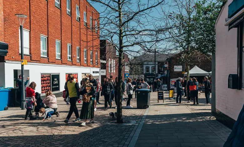Busy Streets of Altrincham, Manchester
