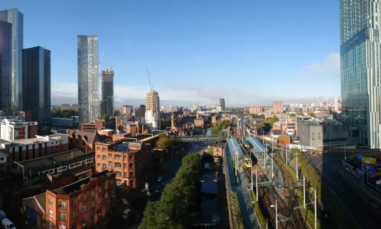 Deansgate locks in Manchester