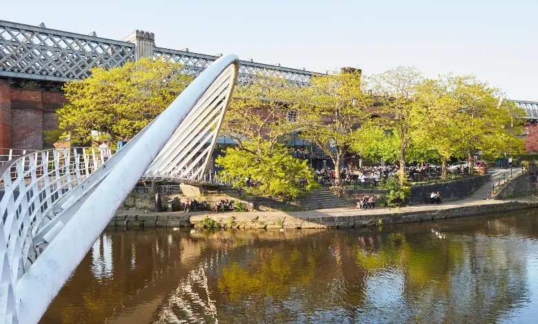 Merchants Bridge in Castlefield in Manchester