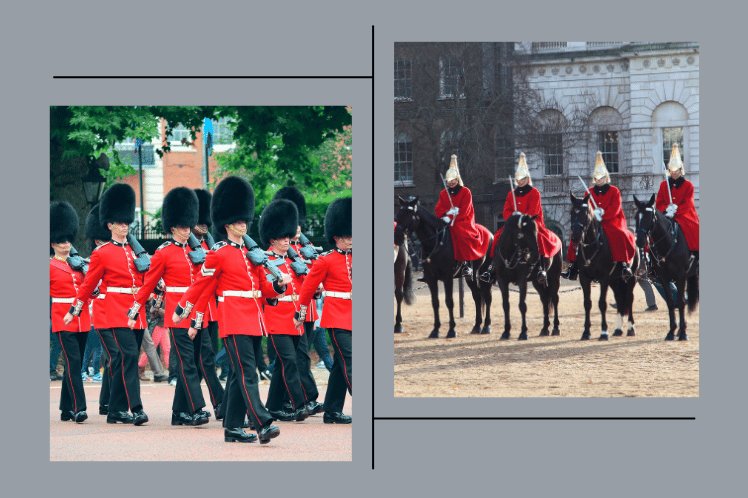 Changing Guard parade in Buckingham Palace