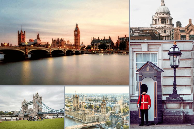 London Essential walk tour collage