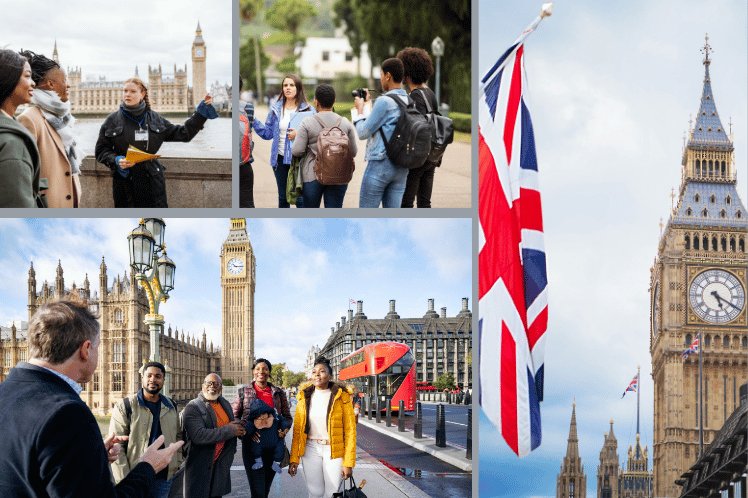 Glimpse of walking tour in London