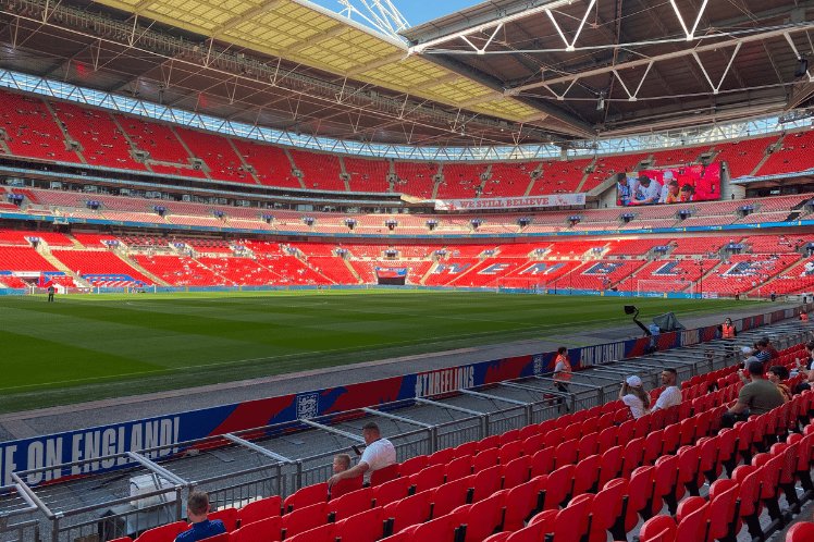 Glimpse of Wembley Stadium