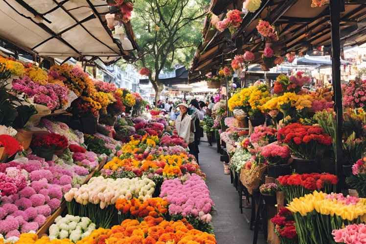 Enjoy the flower market