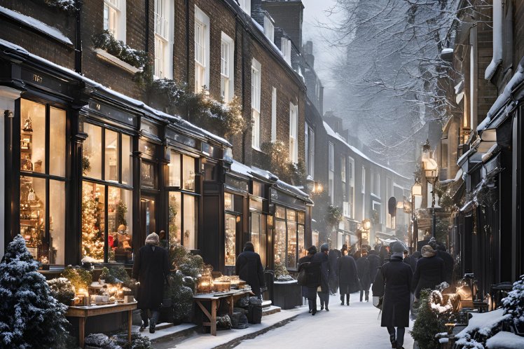 less crowded street in london