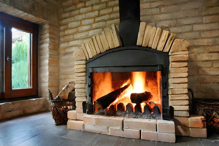 accommodation with fireplace