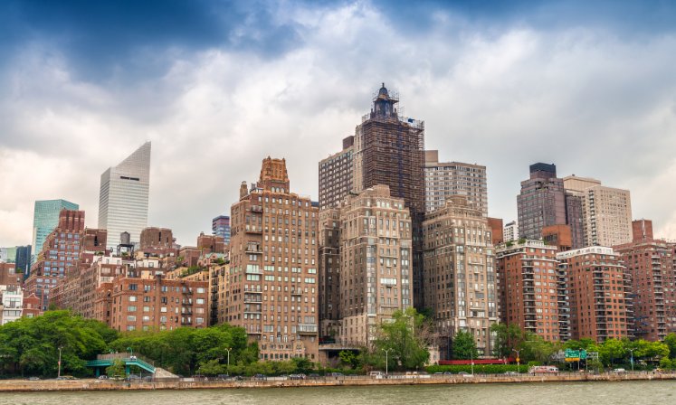 Midtown Manhattan Buildings as Seen from East River