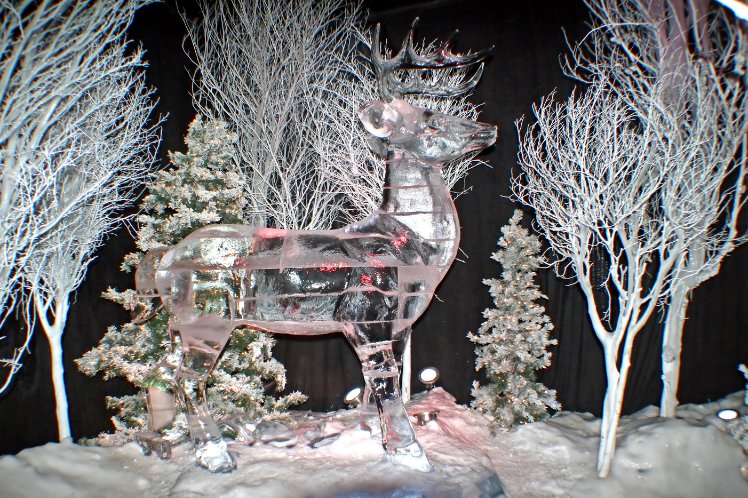 Ice sculpture in Winter Wonderland Hyde park