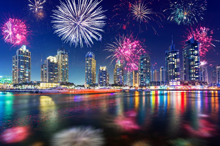 Firework display in Dubai