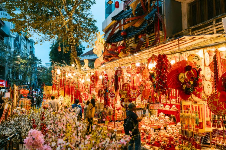 Chinese New Year Flower Market