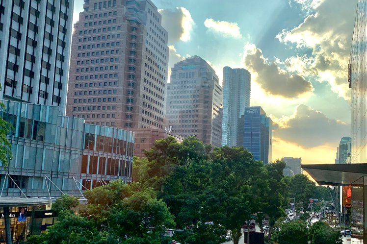 Orchard Road Singapore main road view