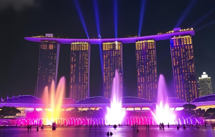 Spectra – Light & Water Show at Marina Bay Sands