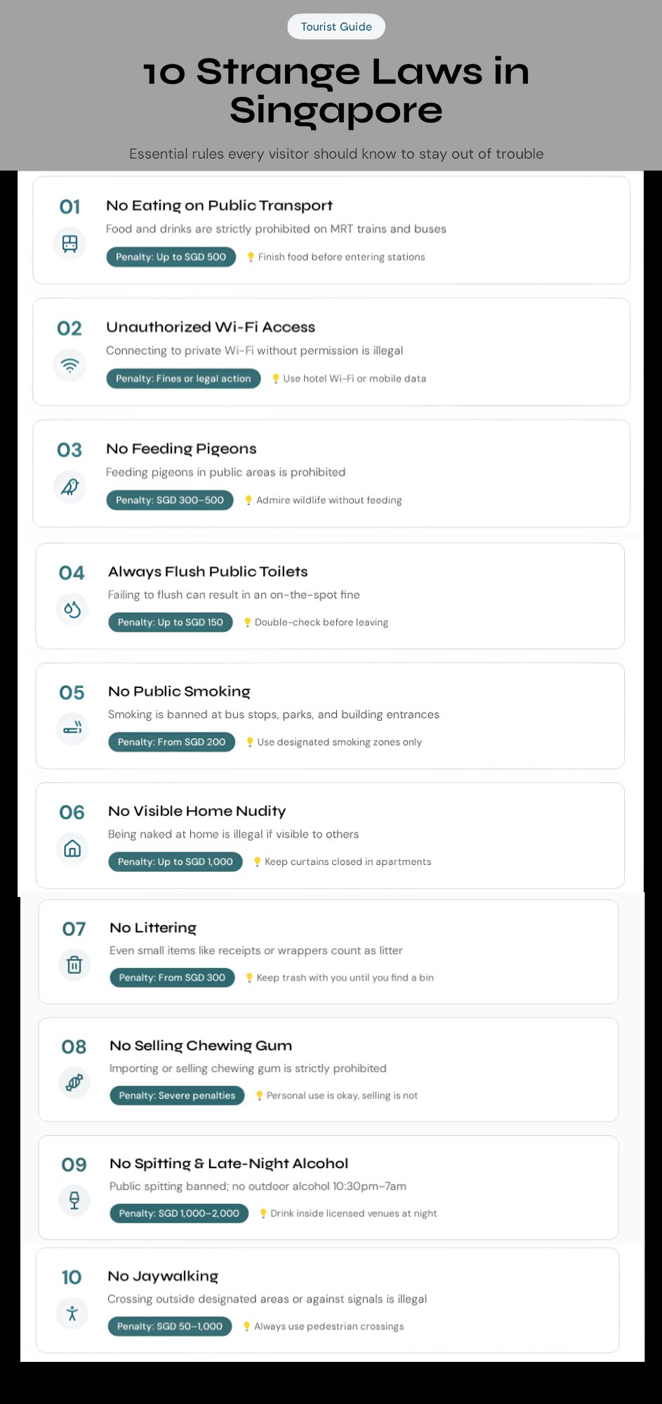 Strange Laws in Singapore Guide