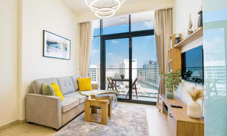 Studio Apartment in Dubai with a scenic view of the surroundings