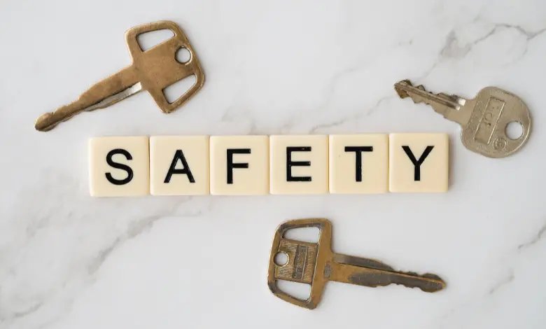 Safety features and secure access with keys for serviced apartments