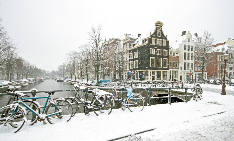 Winter bike tour amsterdam