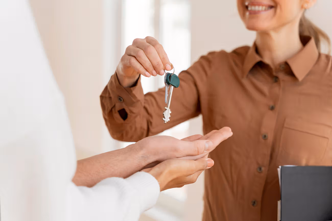 Keys available at the agreed time