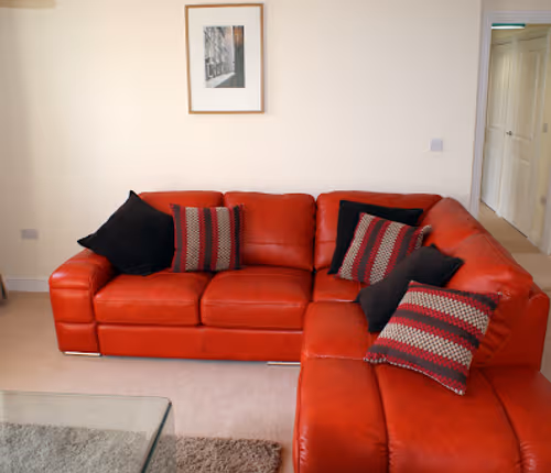 Living room at Bletchley Apartment in Milton Keynes