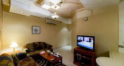 Living room at Al Mukarramah Street Apartments