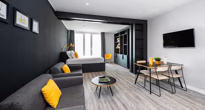 Master bedroom at Staycity Aparthotel Venice