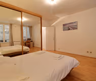 Luxury bedroom at Godot de Mauroy Serviced Apartment, Opera
