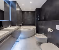 Luxury bedroom at Ostra Allee Service Apartment