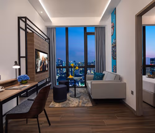 Living area at Citadines Balestier Singapore