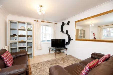 Bright living room at Packington Place