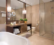 Simplistic living area in Ascott Bonifacio Global City