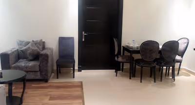 Dining space at Al Barakah Street Apartments