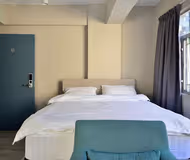 Master bedroom at Hollywood Road Serviced Apartments, Central