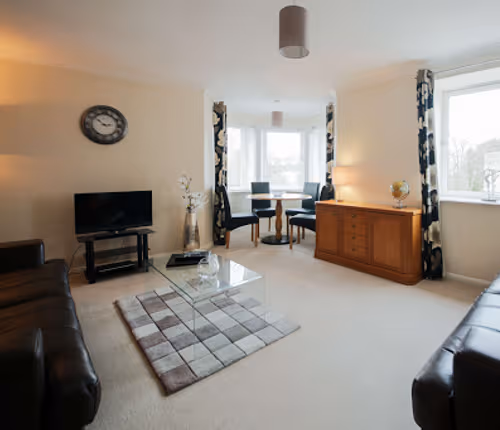 Bright living space at Great Western Road Apartment Aberdeen