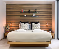 Master bedroom at Luxury Urban Oasis: with Garden and Private Studio at 100c WINDMILL ROAD