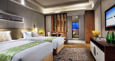 Bedroom at Somerset Wusheng Wuhan